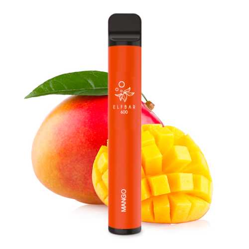 Elf Bar 600 Mango Einweg-E-Zigarette mit 2% Nikotin oder nikotinfrei – Vapestick jetzt bei semyshop.de online bestellen!